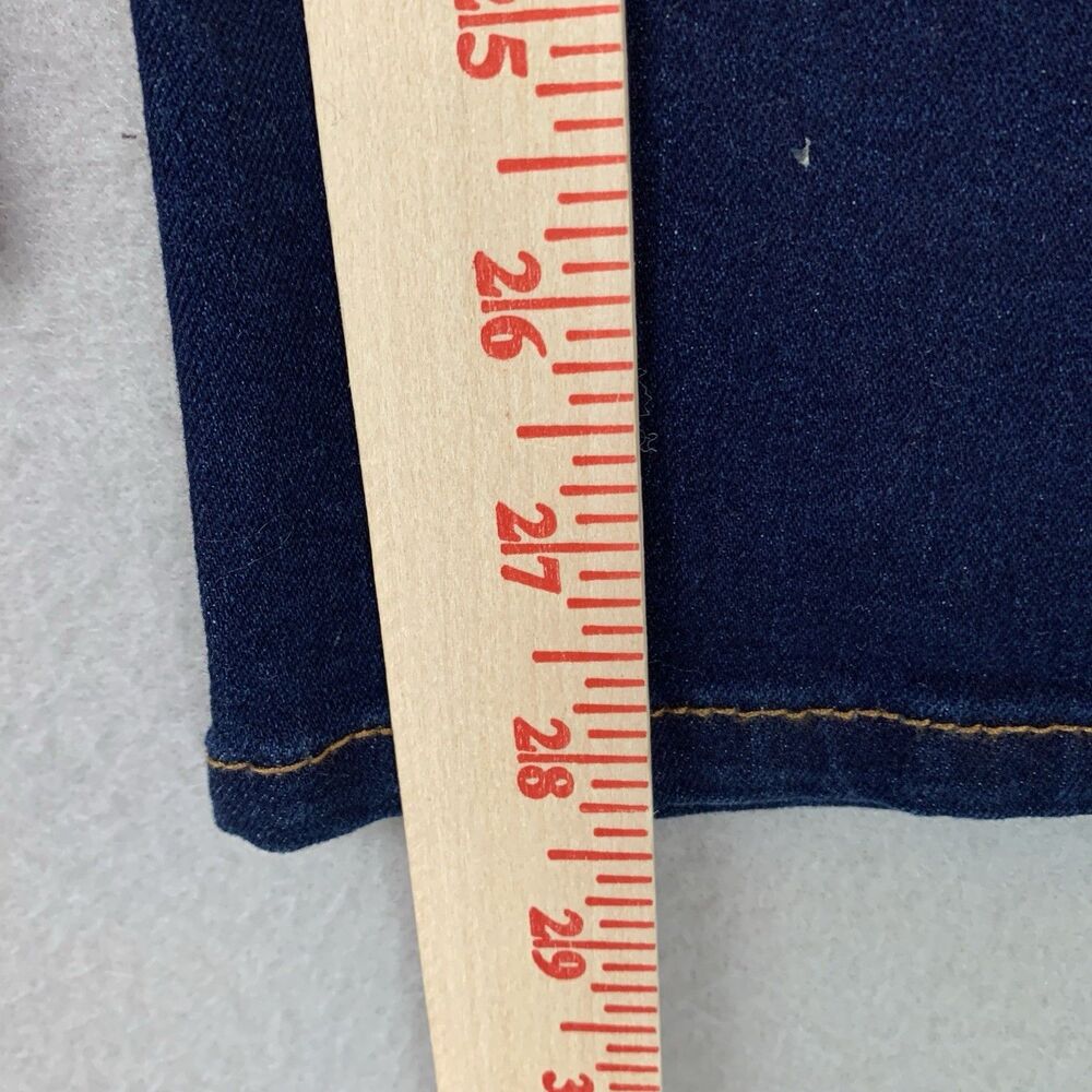 Curve Appeal Jeans Women Size 12 Blue Wide Leg High Rise Comfort Waist Sailor - Picture 6 of 9